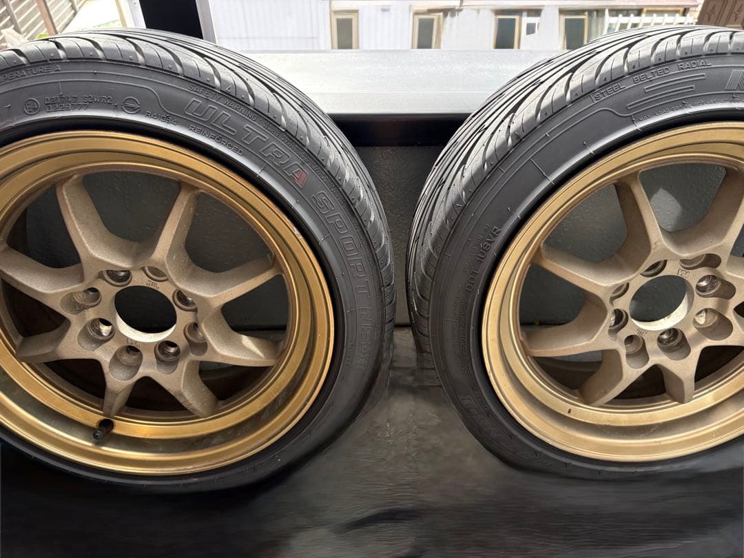 14インチ　6J メーカー不明ホイール　タイヤ付き　4本セット