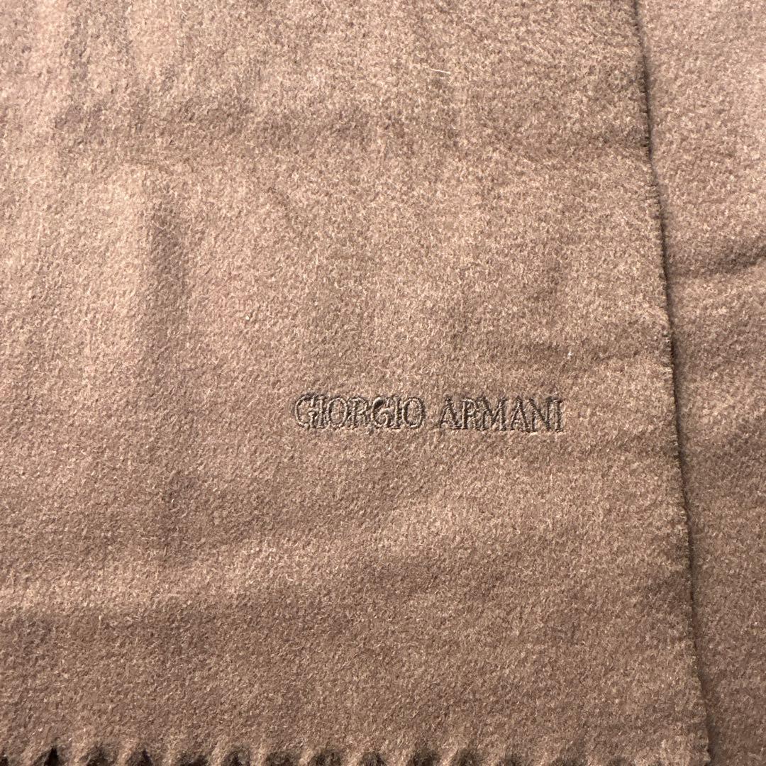 Giorgio Armani ジョルジオ・アルマーニ マフラー カシミヤブラウン