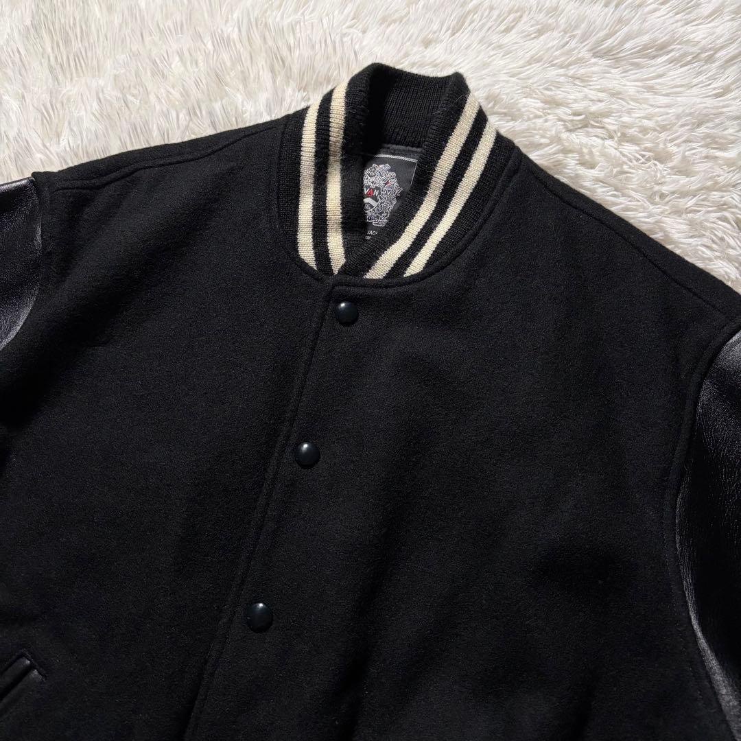 ナ*コ様 美品/現行タグ●VAN JACKET スタジャン　袖レザー　アーチロゴ