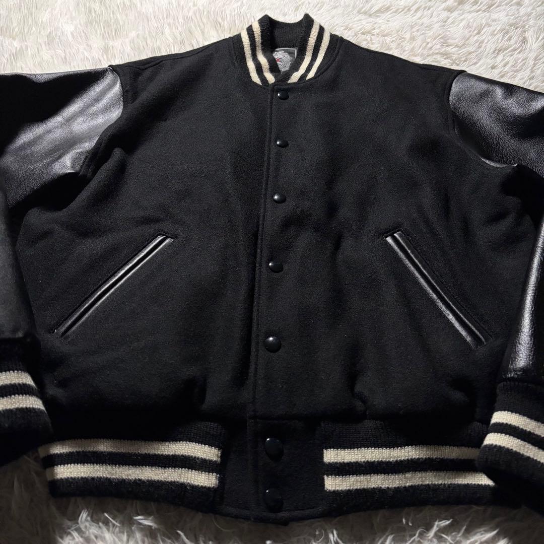 ナ*コ様 美品/現行タグ●VAN JACKET スタジャン　袖レザー　アーチロゴ