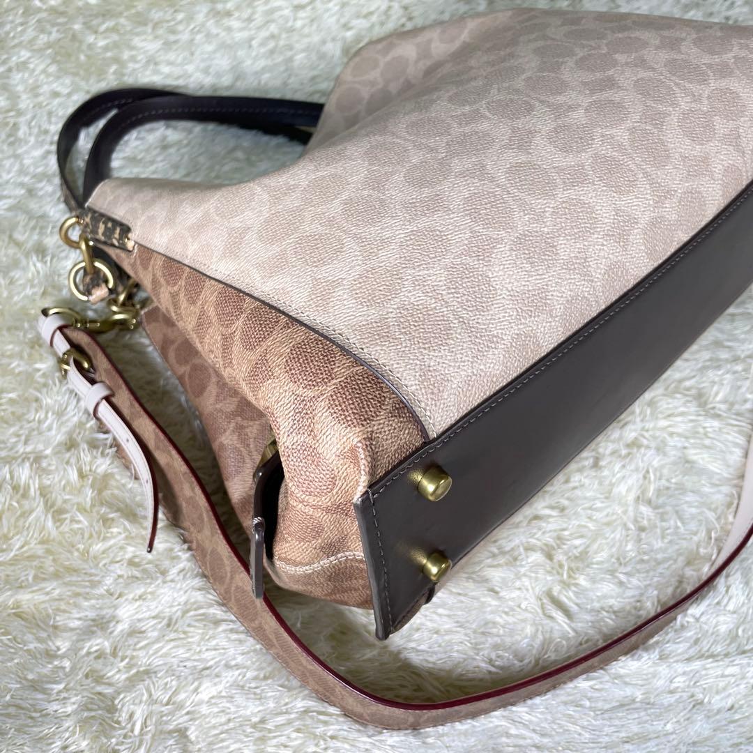 レア❗️コーチ ダルトン 31 ブロック シグネチャー スネークスキン ディテール