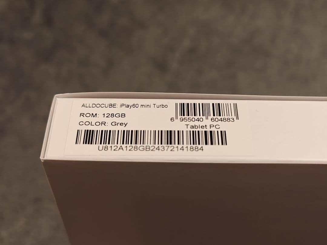 Androidタブレット本体 ALLDOCUBE: iPlay60 mini Turbo