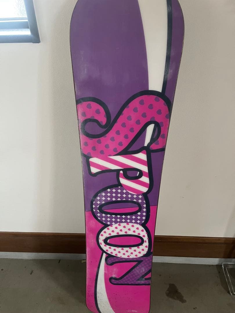 子供スノーボード板　SPOON ビンディング付き