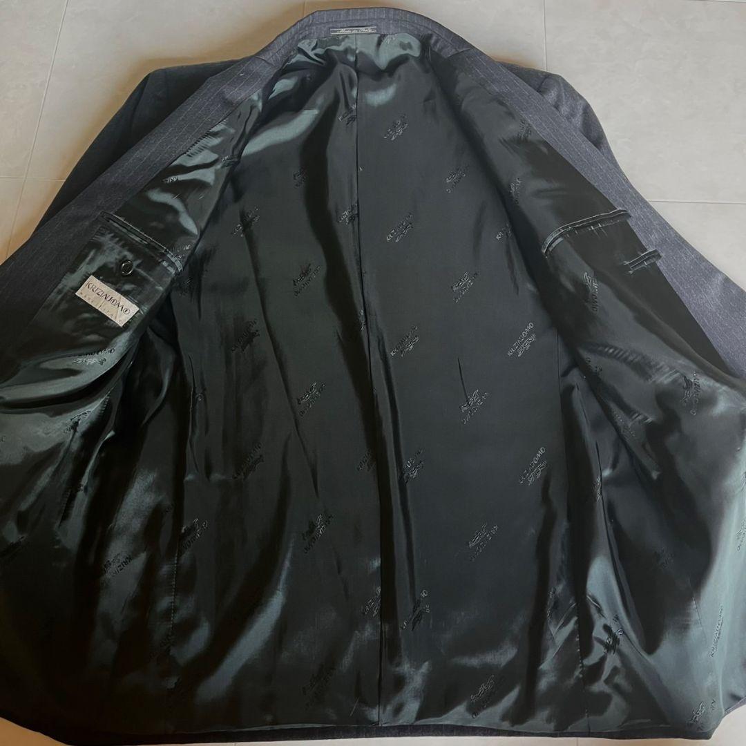 XL 相当豪華5点セット 上質ダブルスーツ シャツ ネクタイ ピンズ付