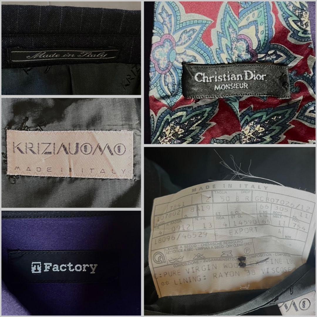 XL 相当豪華5点セット 上質ダブルスーツ シャツ ネクタイ ピンズ付