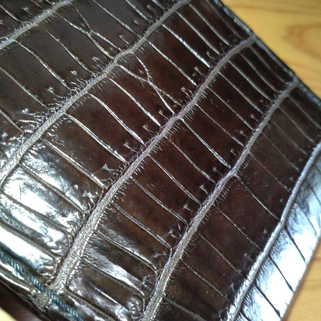 今月限定価格　ビーズ屋公ちゃん　クロコ茶　財布