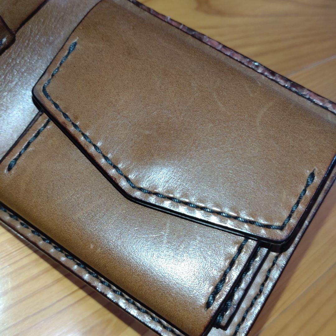 今月限定価格　ビーズ屋公ちゃん　クロコ茶　財布