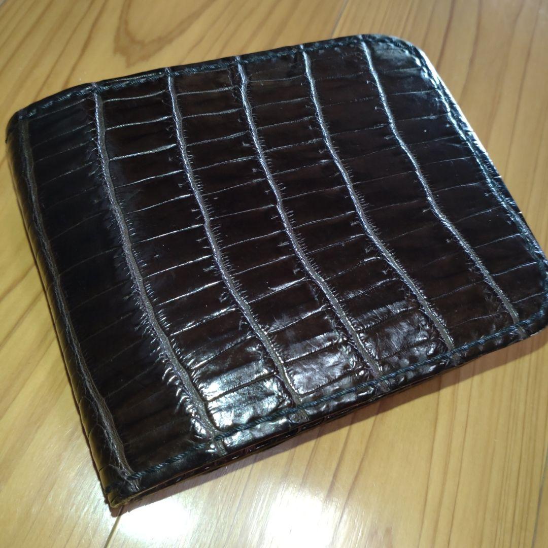 今月限定価格　ビーズ屋公ちゃん　クロコ茶　財布