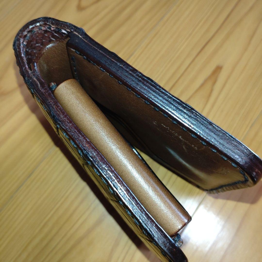 今月限定価格　ビーズ屋公ちゃん　クロコ茶　財布