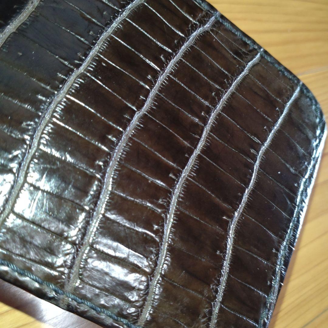 今月限定価格　ビーズ屋公ちゃん　クロコ茶　財布