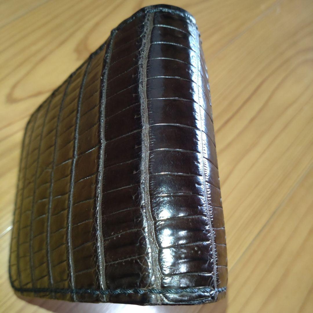 今月限定価格　ビーズ屋公ちゃん　クロコ茶　財布