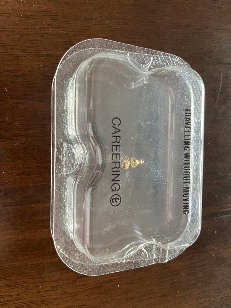 キャリアリングCAREERING ゴールド ピースマーク ピアス(片耳用)