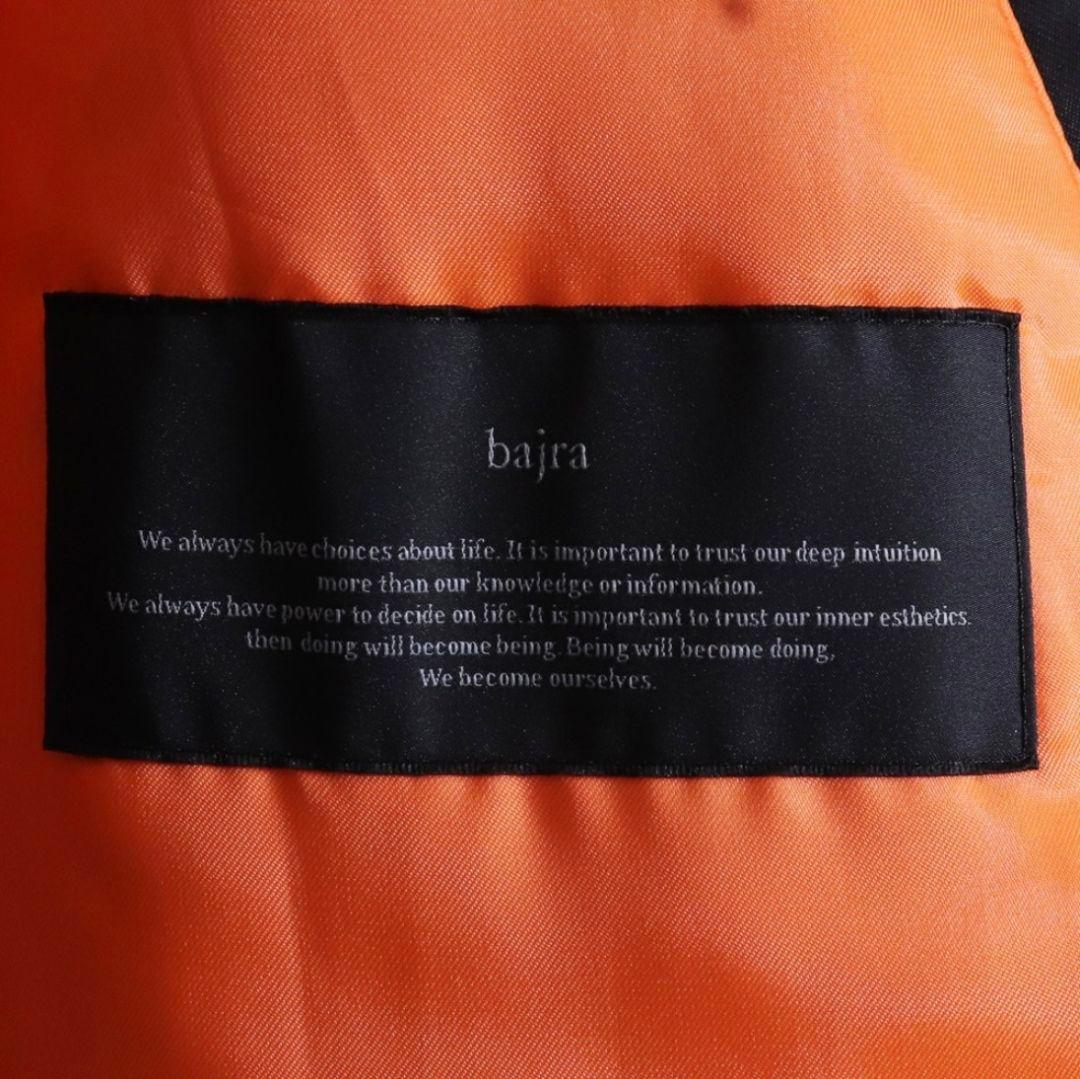 bajra バジュラ ミリタリーブルゾン MA-1 ダブルジップ ブラック M