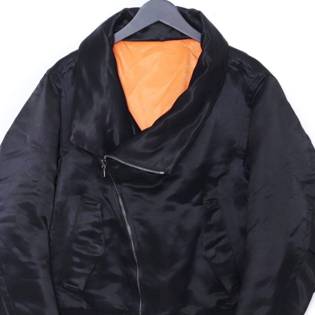 bajra バジュラ ミリタリーブルゾン MA-1 ダブルジップ ブラック M