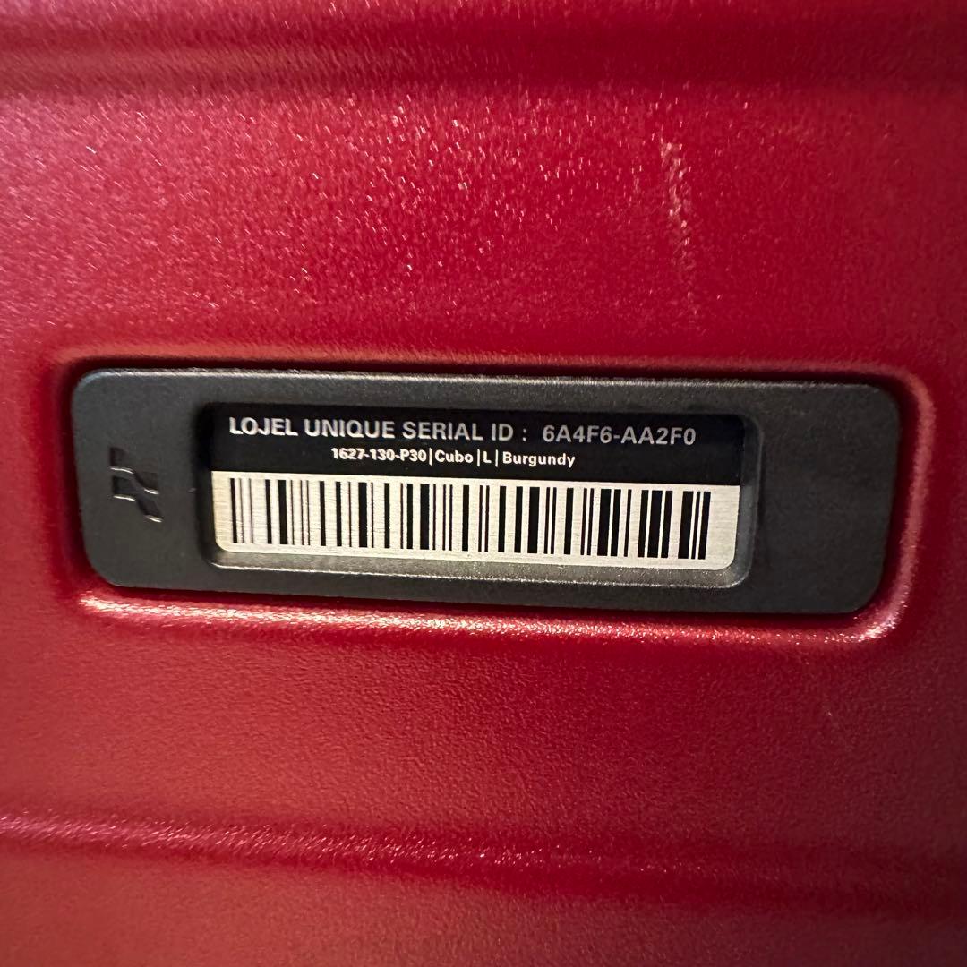 LOJEL キャリーケース　burgundy 赤　Ｌサイズ　120L
