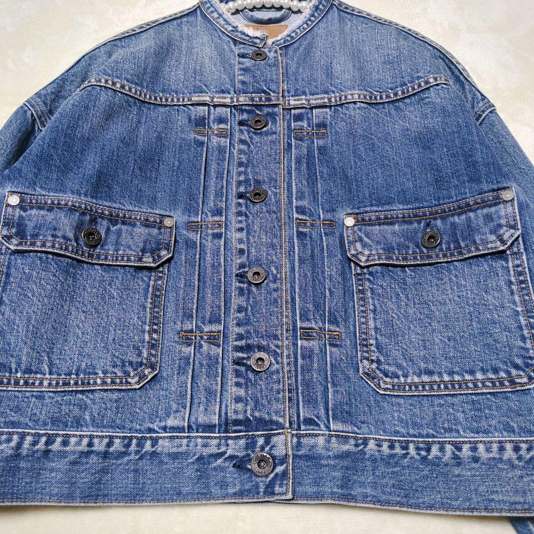 スピック&スパン【5 1/2】2ND-LINE CROP DENIM ジャケット