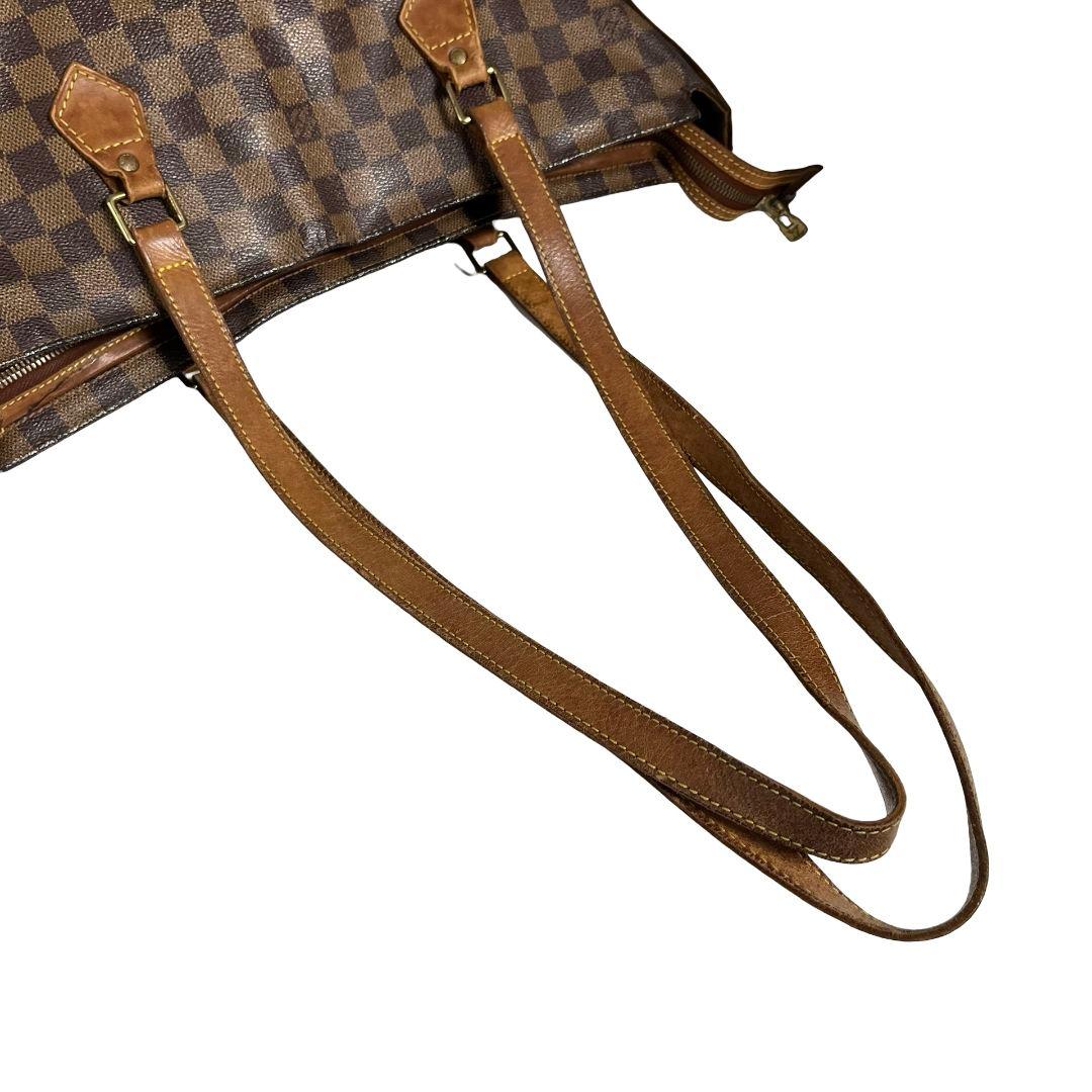 【鑑定済】ルイヴィトン　ダミエ　コロンビーヌ　トートバッグ　ショルダーバッグ　茶