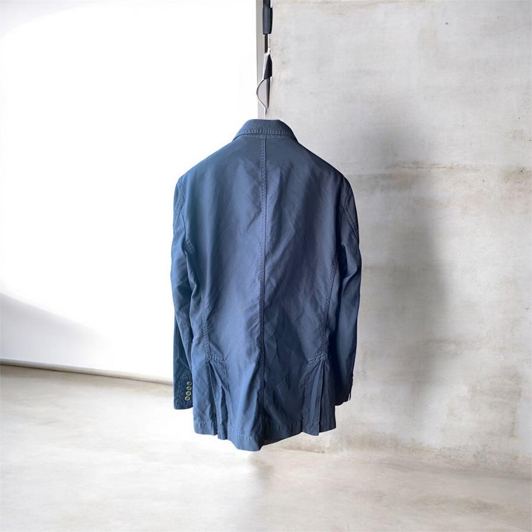 COMME des GARCONS HOMME DEUX紺ポリ縮ジャケット XS