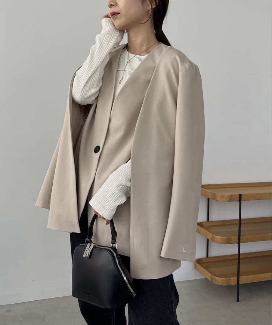 CAPRICIEUX LE'MAGE ベージュジャケット