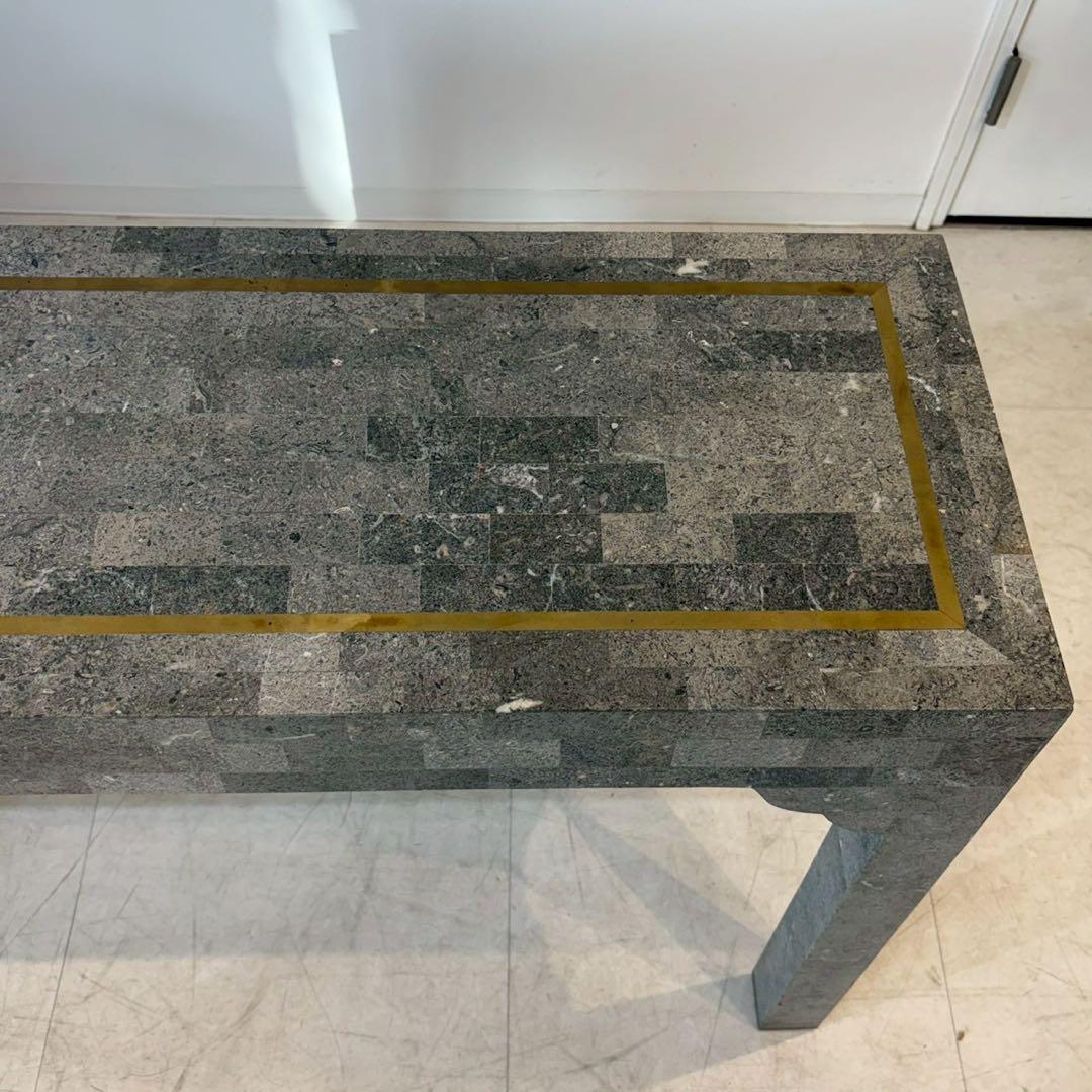 カフェテーブル　コンソールテーブル　大理石調　書斎デスク　パソコンデスク