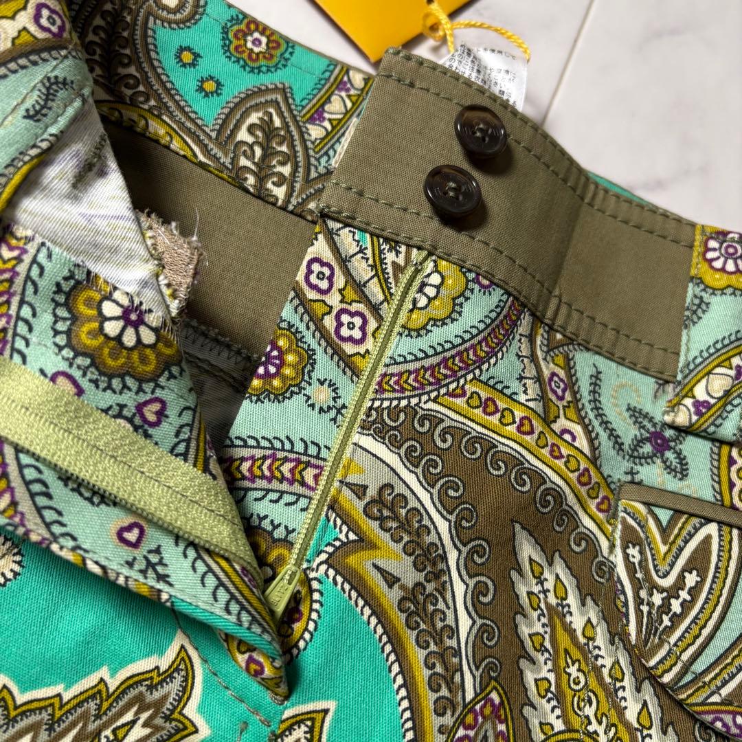 未使用タグ付き ETRO ペイズリー柄 スカート 大きいサイズ 42 XL