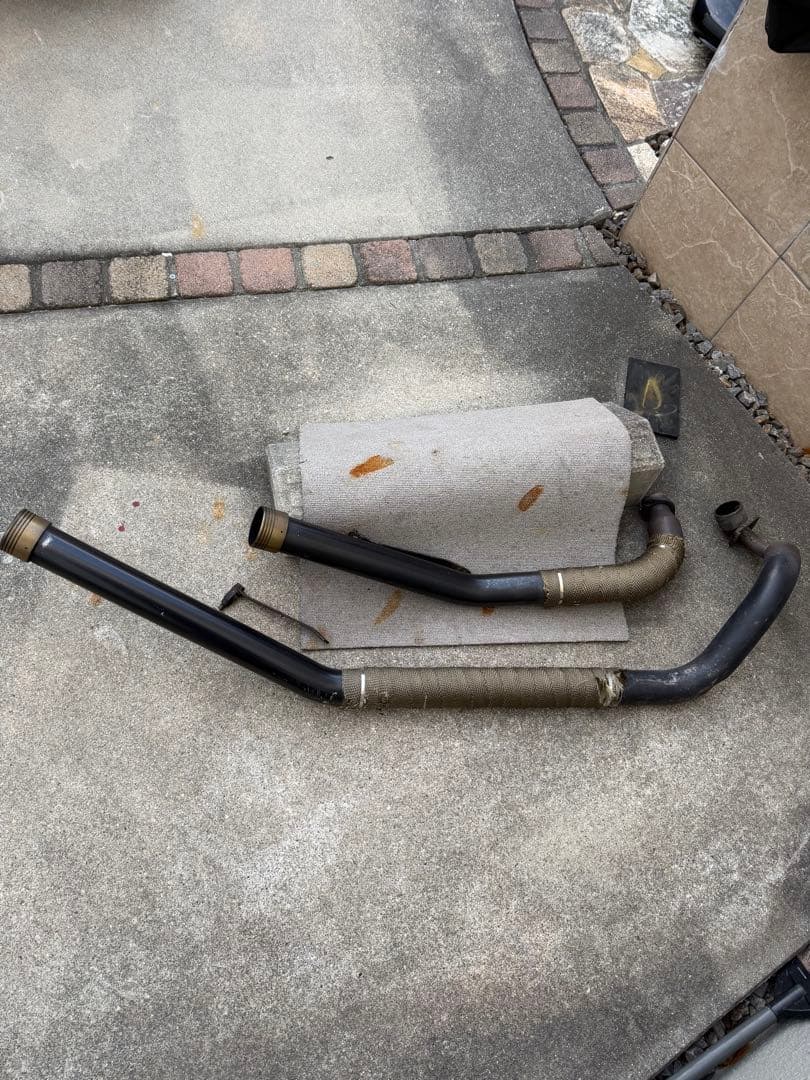 ドラッグスター400 アップスイープマフラー