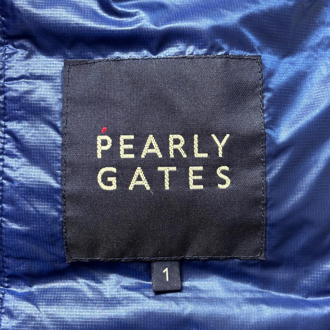 パーリーゲイツ 1 ダウン ジャケット ベスト 2way グレー ブルー ゴルフ