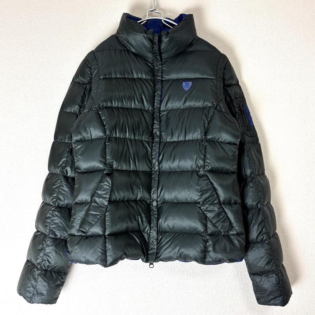 パーリーゲイツ 1 ダウン ジャケット ベスト 2way グレー ブルー ゴルフ