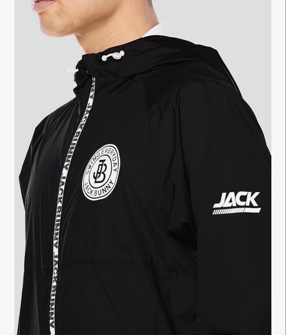 ジャックバニーメンズ 撥水 フルジップブルゾンブラック