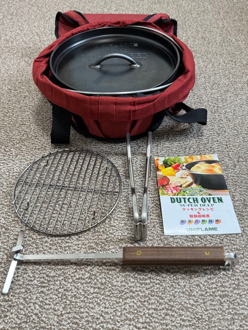 ユニフレーム 10インチ スーパーディープ ダッチオーブン リフター付き