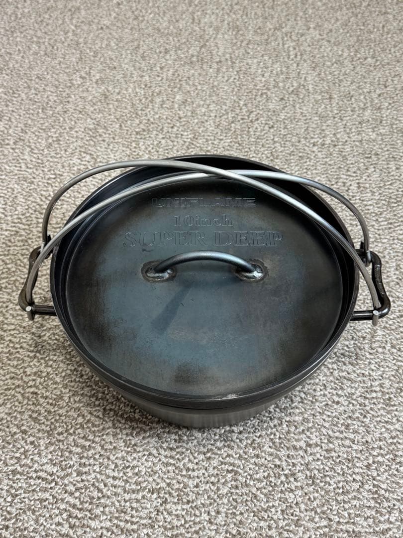 ユニフレーム 10インチ スーパーディープ ダッチオーブン リフター付き