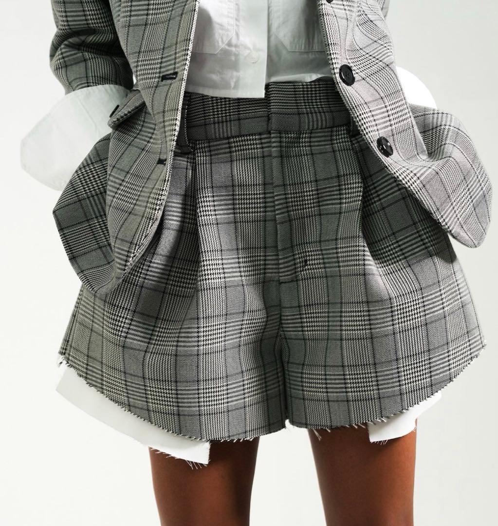 新品sheller（シェリエ）shirt hem short pants