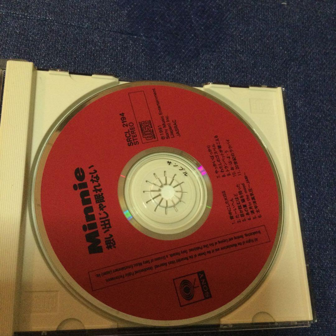 CD 邦楽　MINNIE ミニー　想い出じゃ眠れない　シティーポップ