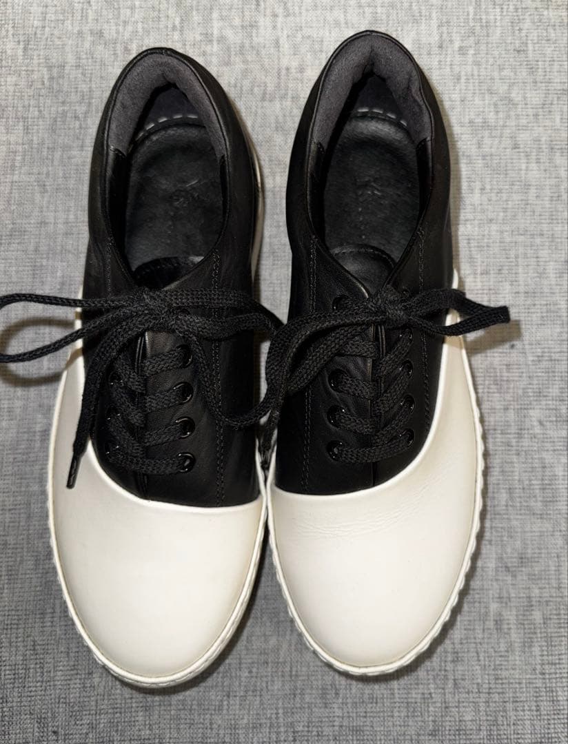 y's レディース ブラック/ホワイト スニーカー