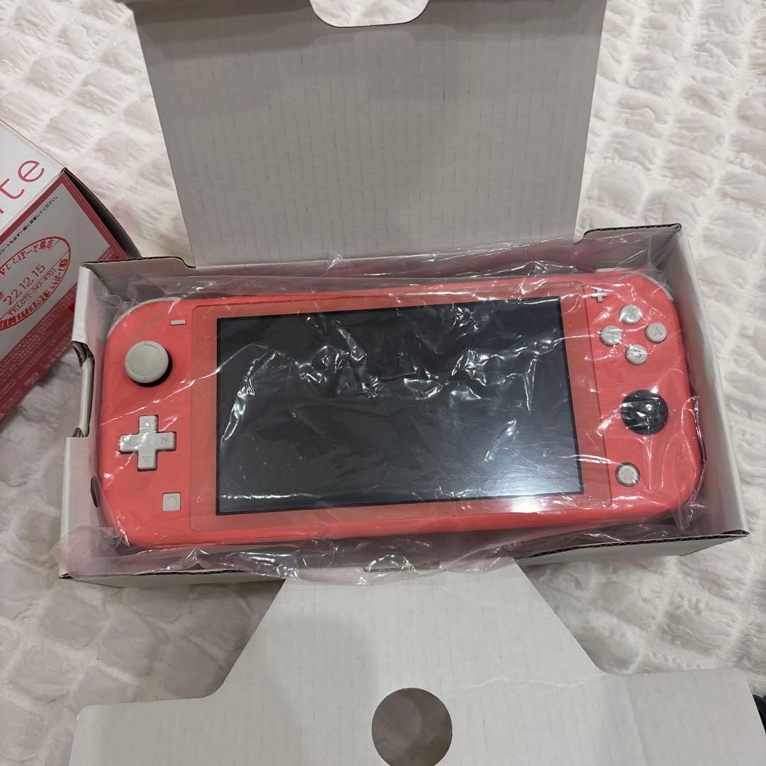 Nintendo Switch Lite ピンク本体、付属品、メモリー付