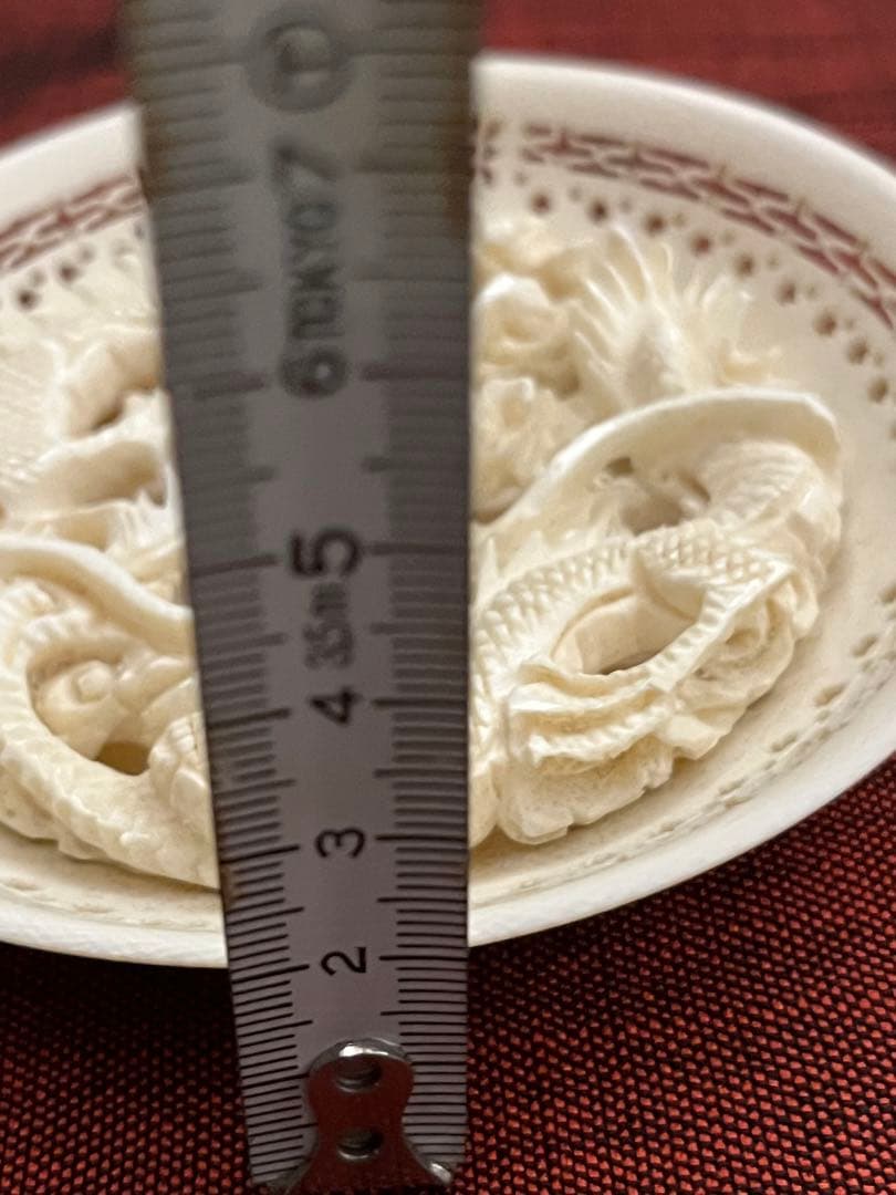 中国美術　骨董　彫刻　天然素材　象牙調