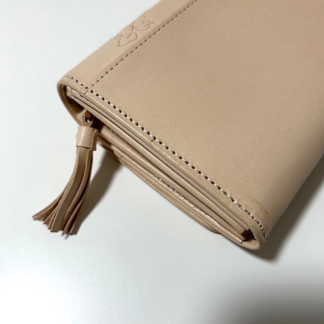 T*t様 ピーターラビット 長財布 レザー 型押し ペイント アート ベージュ