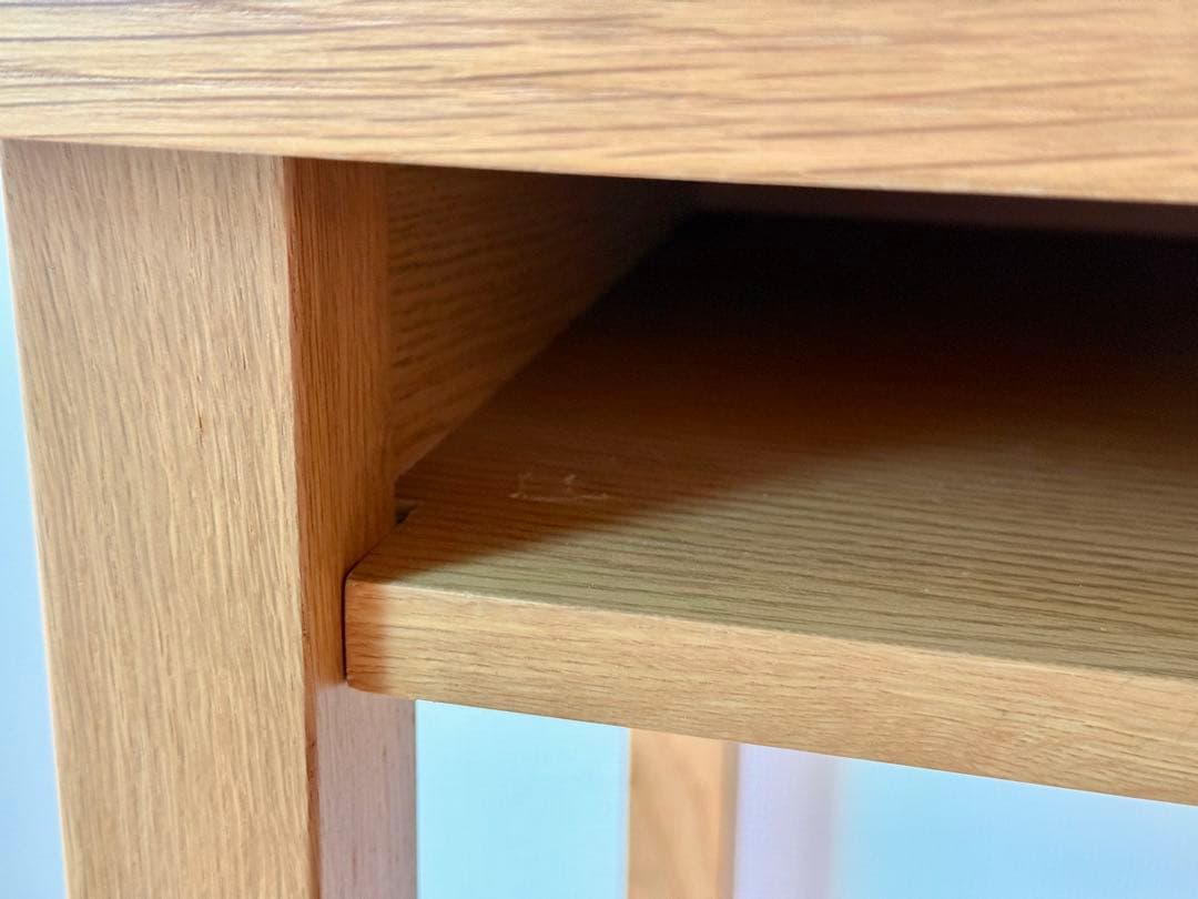 無印　オーク材　学習机　幅８７cm