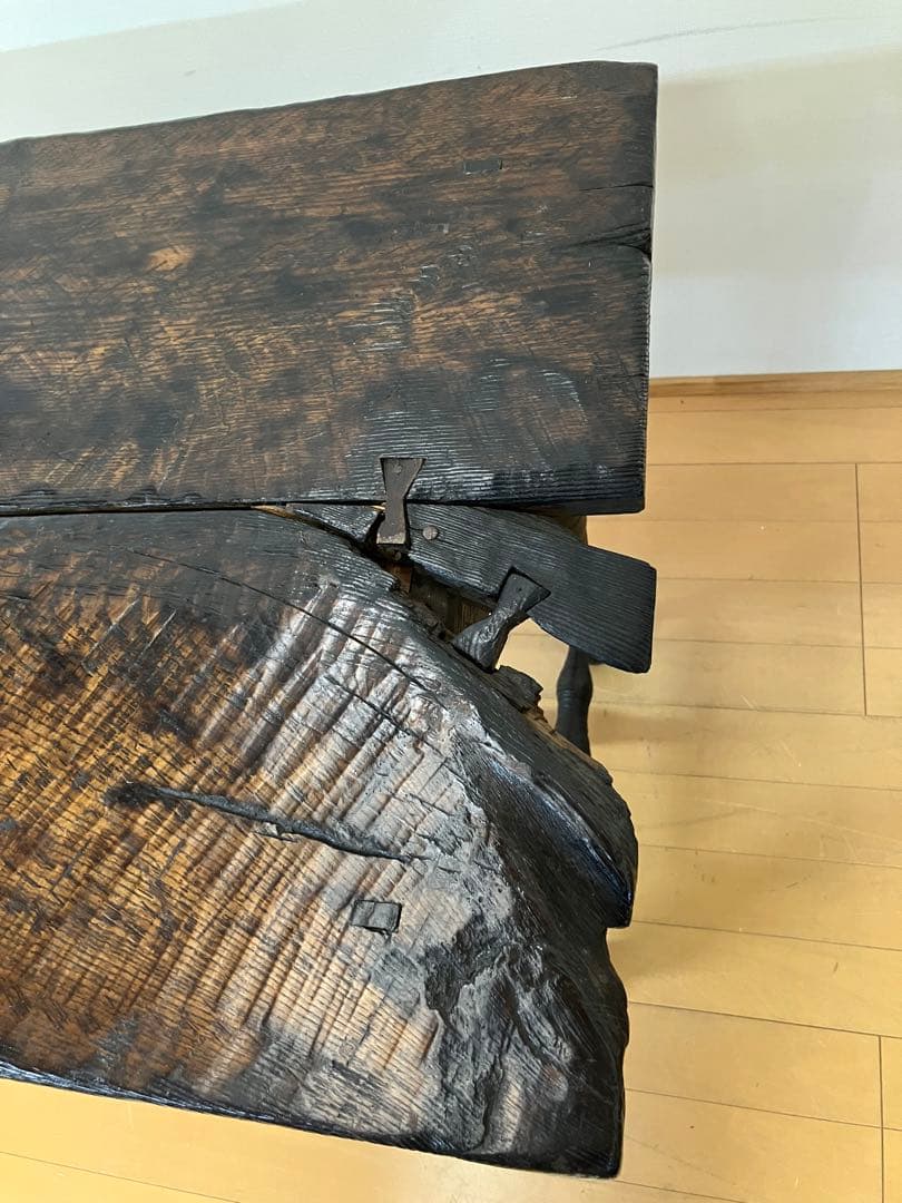 アンティーク/ヴィンテージ　テーブル　無垢材　古材　検】英国アンティーク