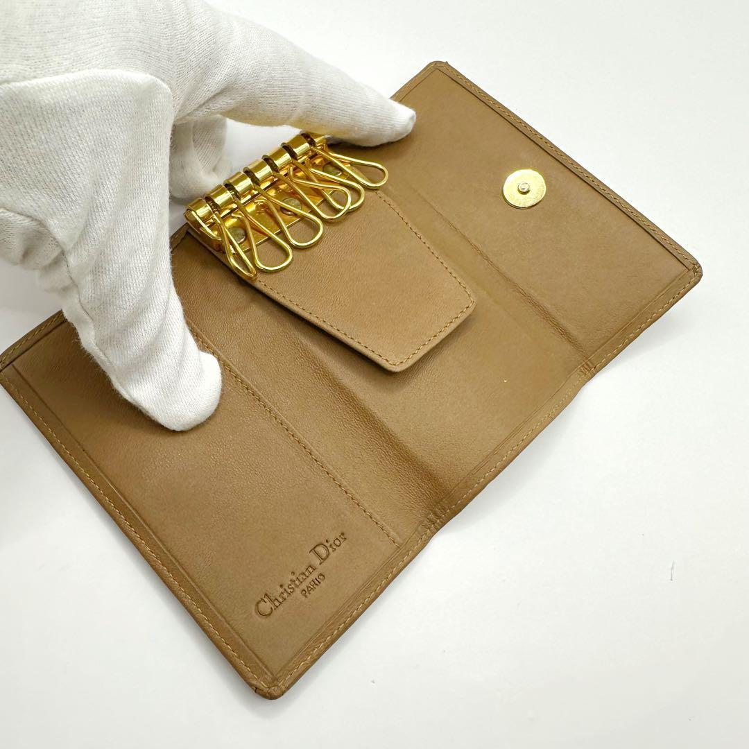 ‼️専用‼️✴️美品✴️ クリスチャンディオール ハニカム柄 6連 キーケース PVC