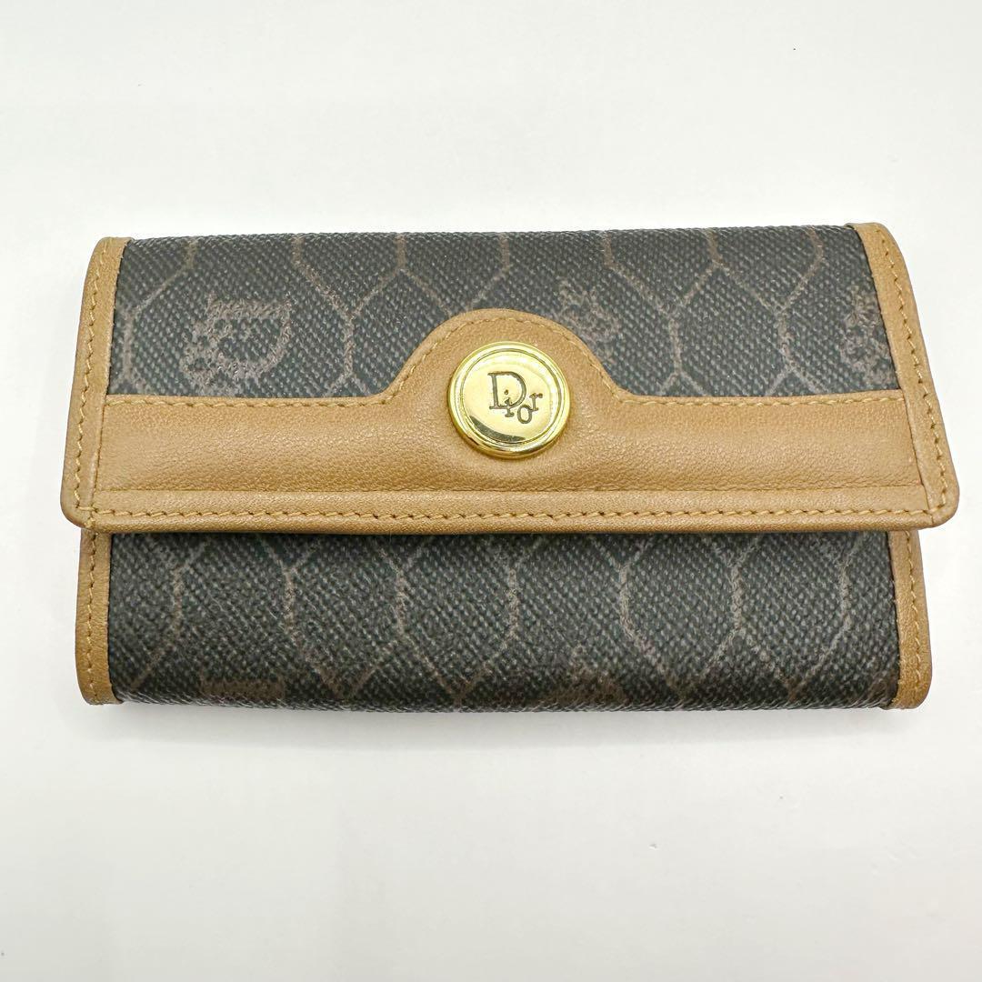 ‼️専用‼️✴️美品✴️ クリスチャンディオール ハニカム柄 6連 キーケース PVC