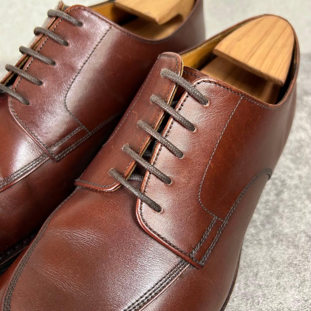 ジャランスリワヤ 別注 Uチップ 43 濃茶 本革 外羽根 ドレスシューズ