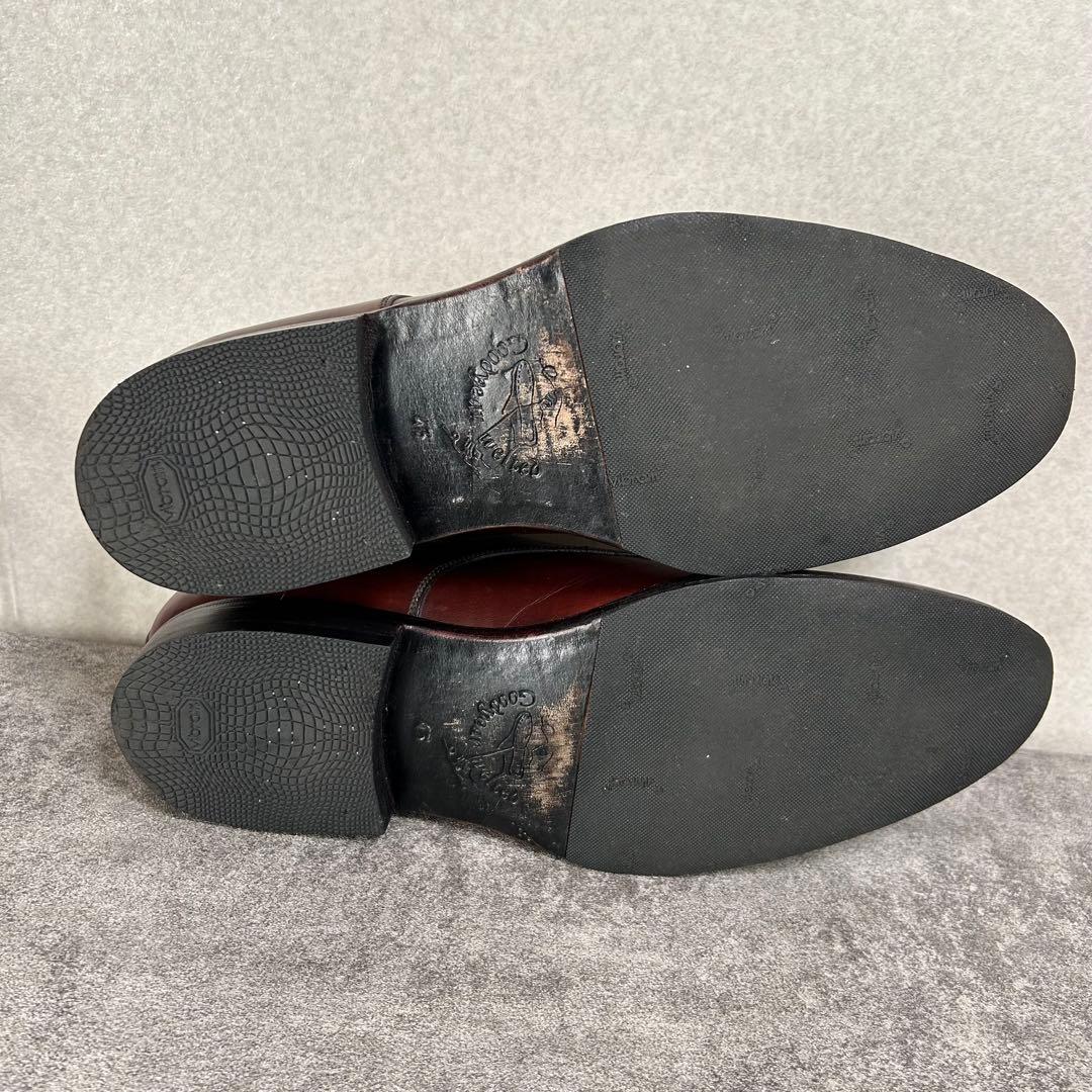 ジャランスリワヤ 別注 Uチップ 43 濃茶 本革 外羽根 ドレスシューズ