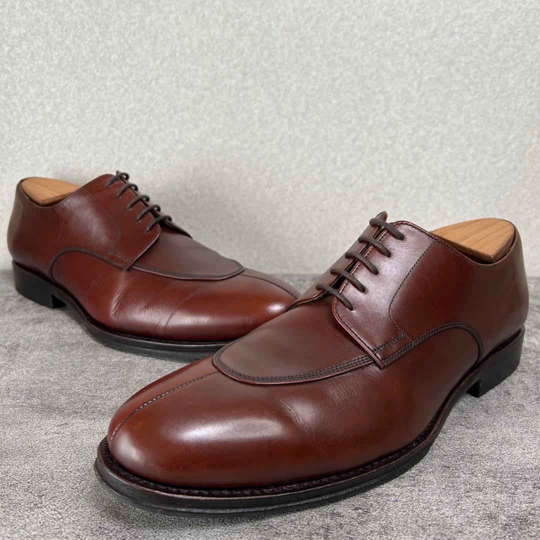 ジャランスリワヤ 別注 Uチップ 43 濃茶 本革 外羽根 ドレスシューズ