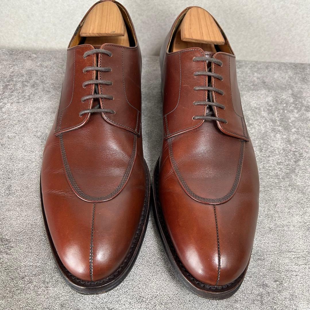 ジャランスリワヤ 別注 Uチップ 43 濃茶 本革 外羽根 ドレスシューズ