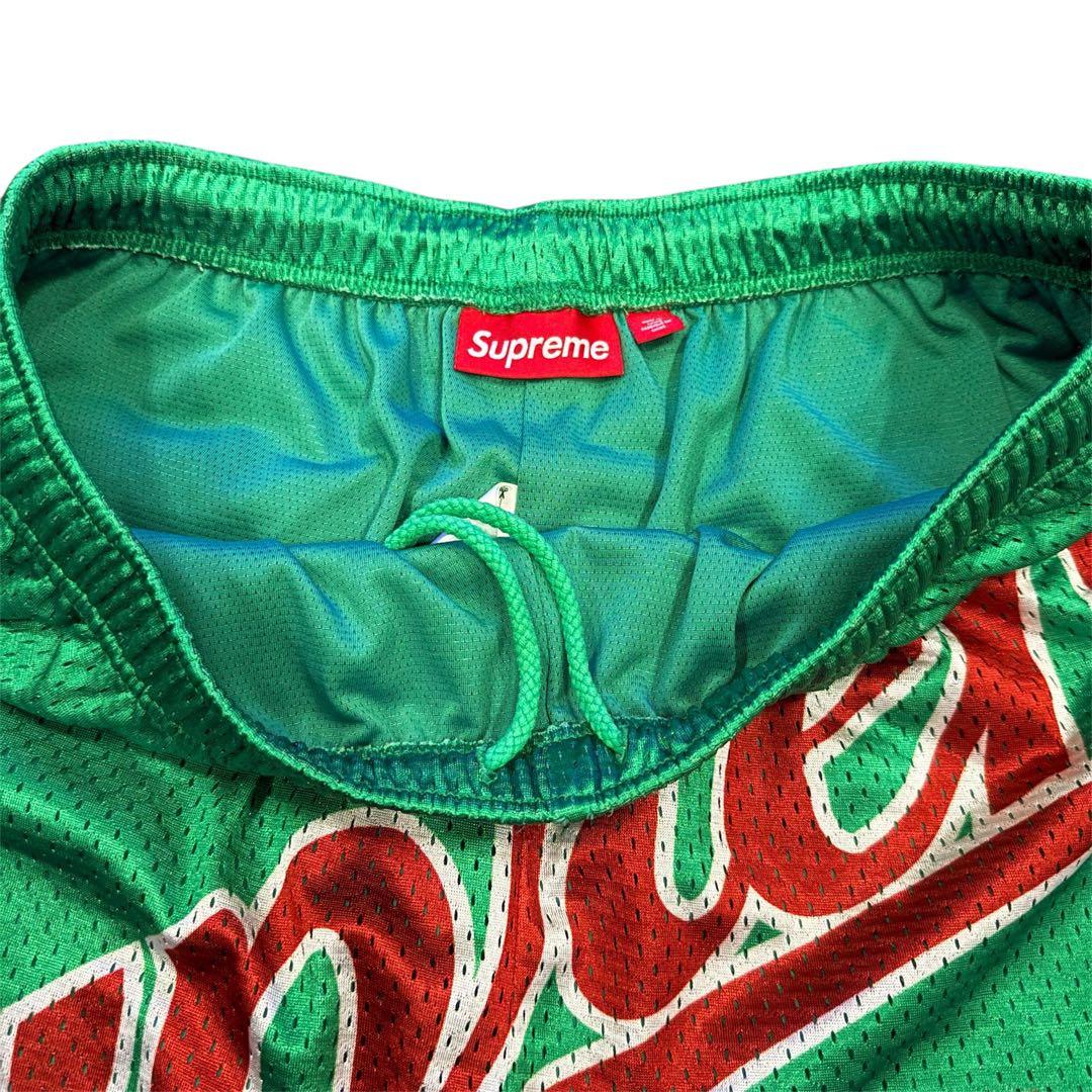 Supreme メッシュハーフパンツ グリーン