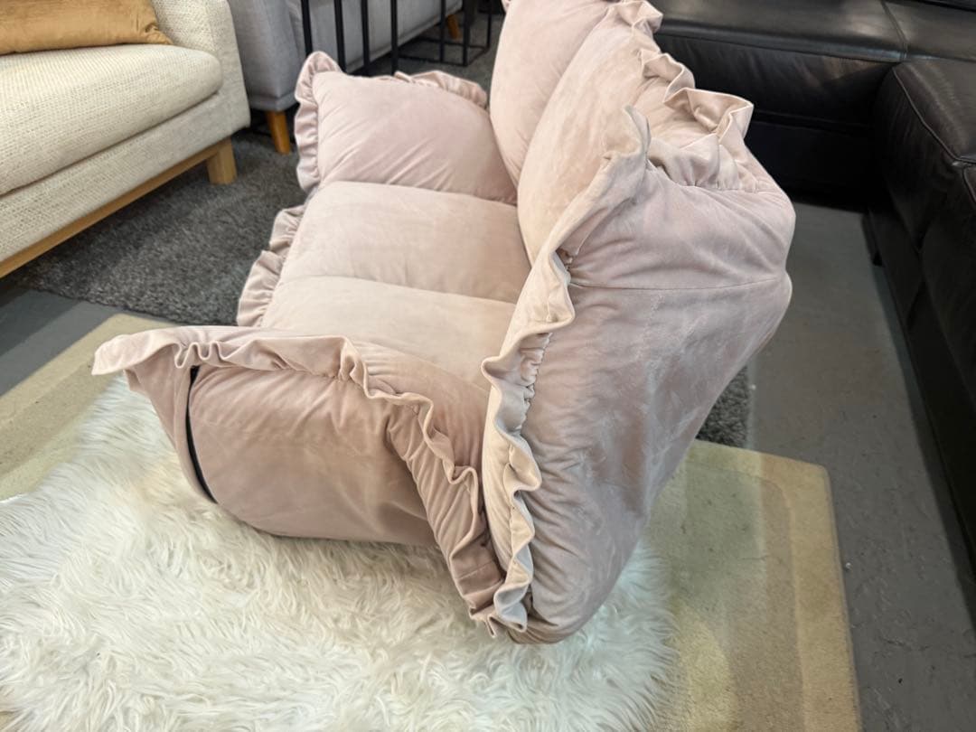 フランフラン　カランフロアソファ　ピンク