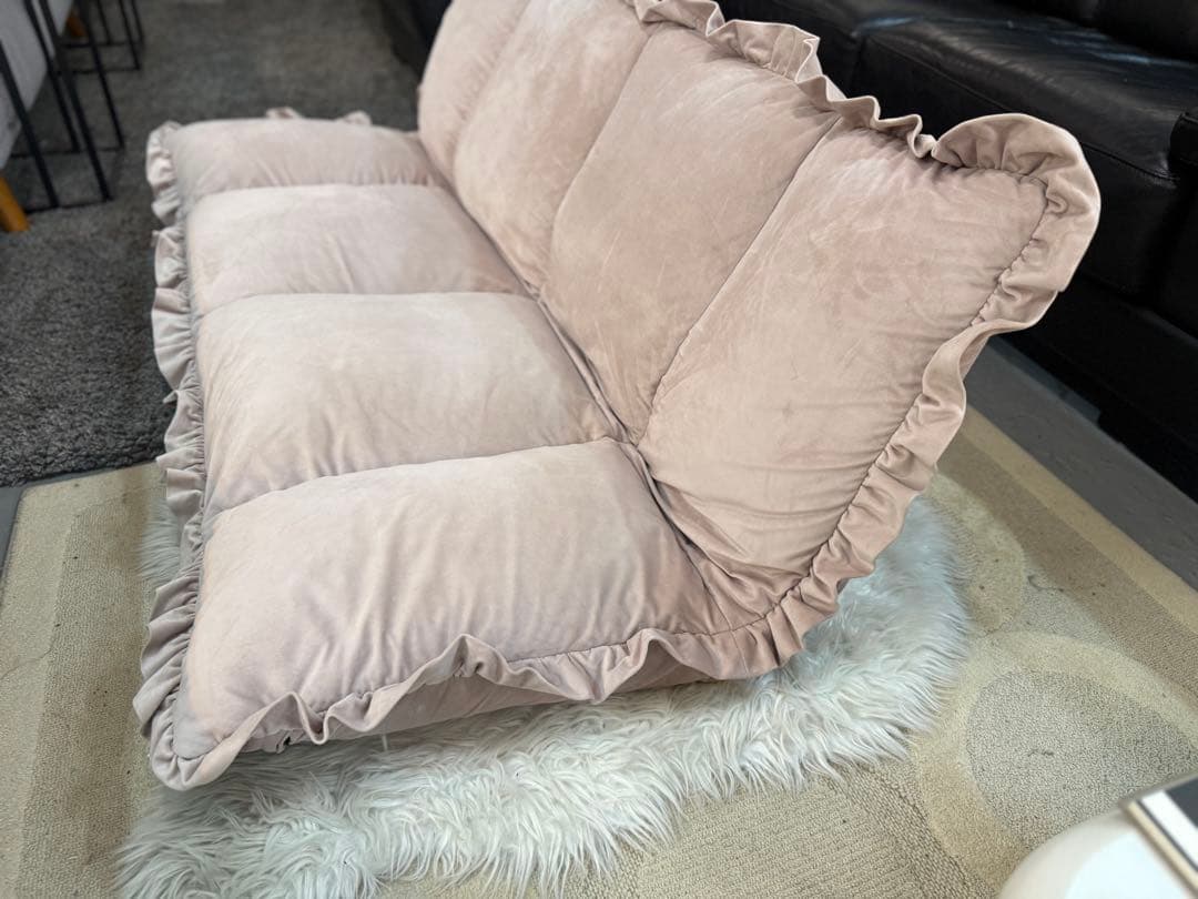 フランフラン　カランフロアソファ　ピンク