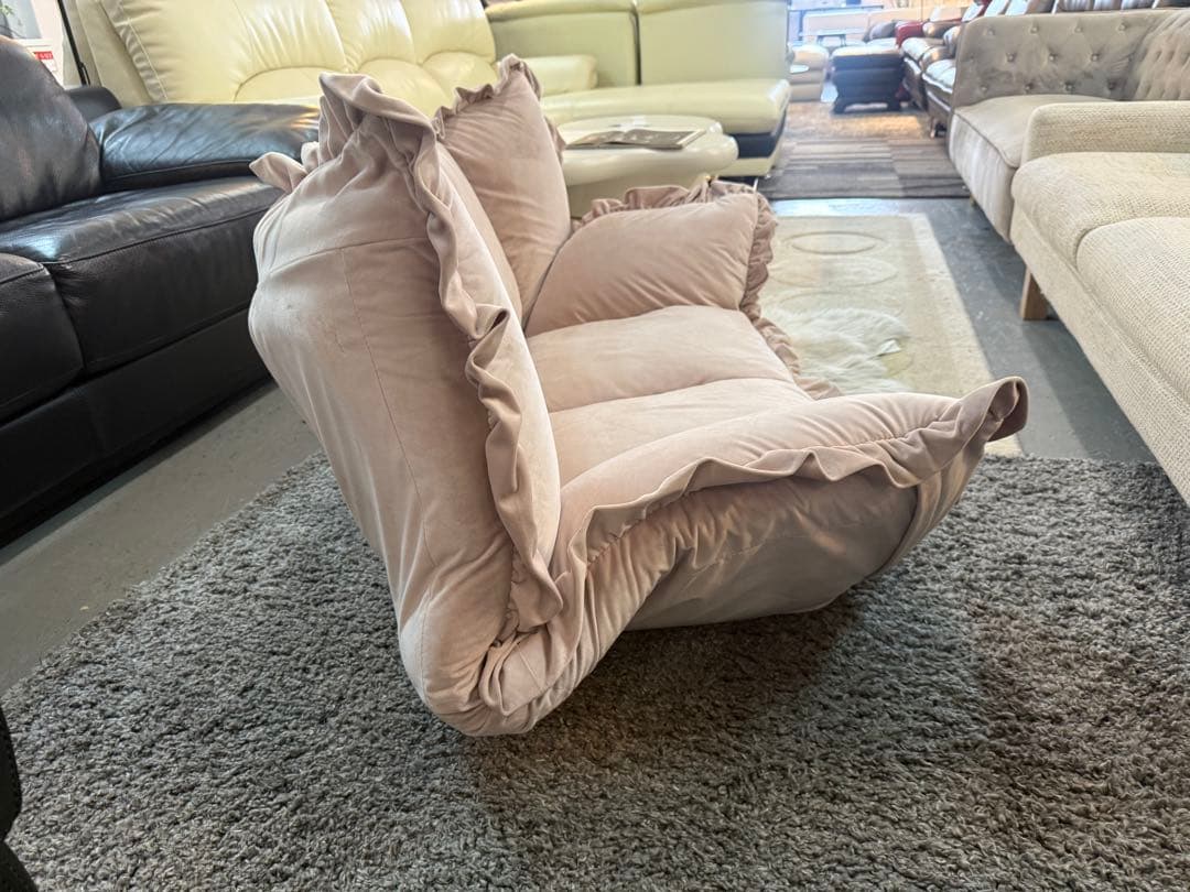 フランフラン　カランフロアソファ　ピンク