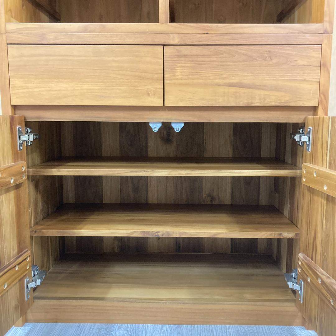 unico ウニコ ブレス　書棚　 カップボード 　食器棚　チーク無垢材